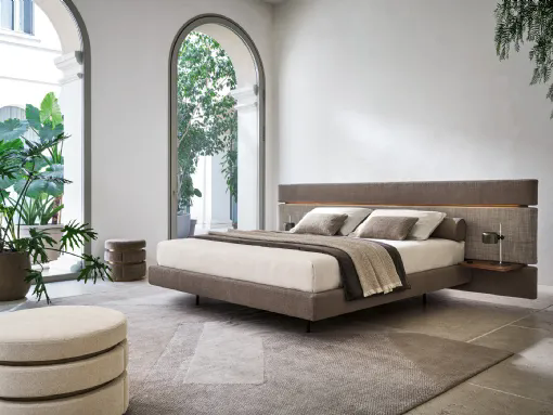 Letto matrimoniale Infinito con box contenitore di Twils