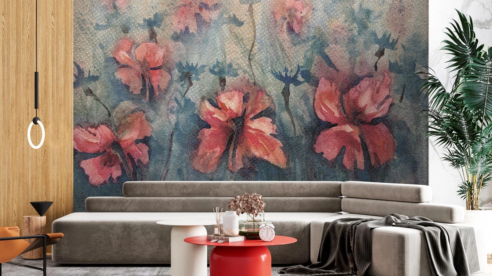 Carta da parati Papaveri di Instabilelab