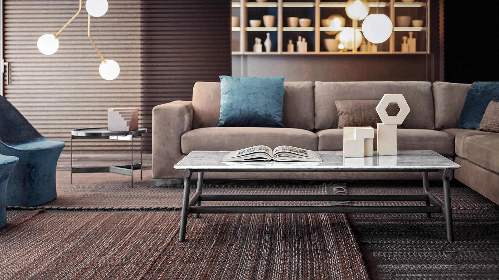 Tavolino in marmo Fushimi di Pianca