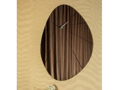 Orologio Enigma in vetro a specchio di Tonin Casa