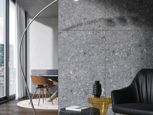 Lampada da terra Iperbolle in metallo e vetro di Tonin Casa