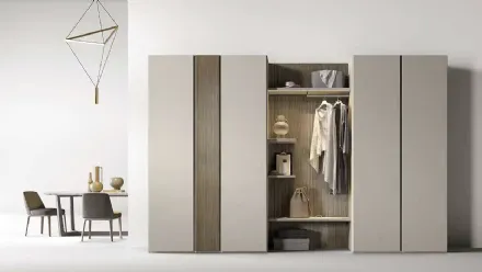 Armadio con ante battenti Utility Bora U454 di Moretti Compact Giorno Notte