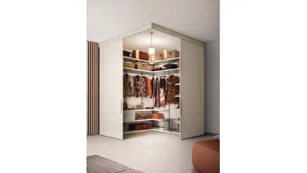Cabina Armadio angolare Vista di Pianca
