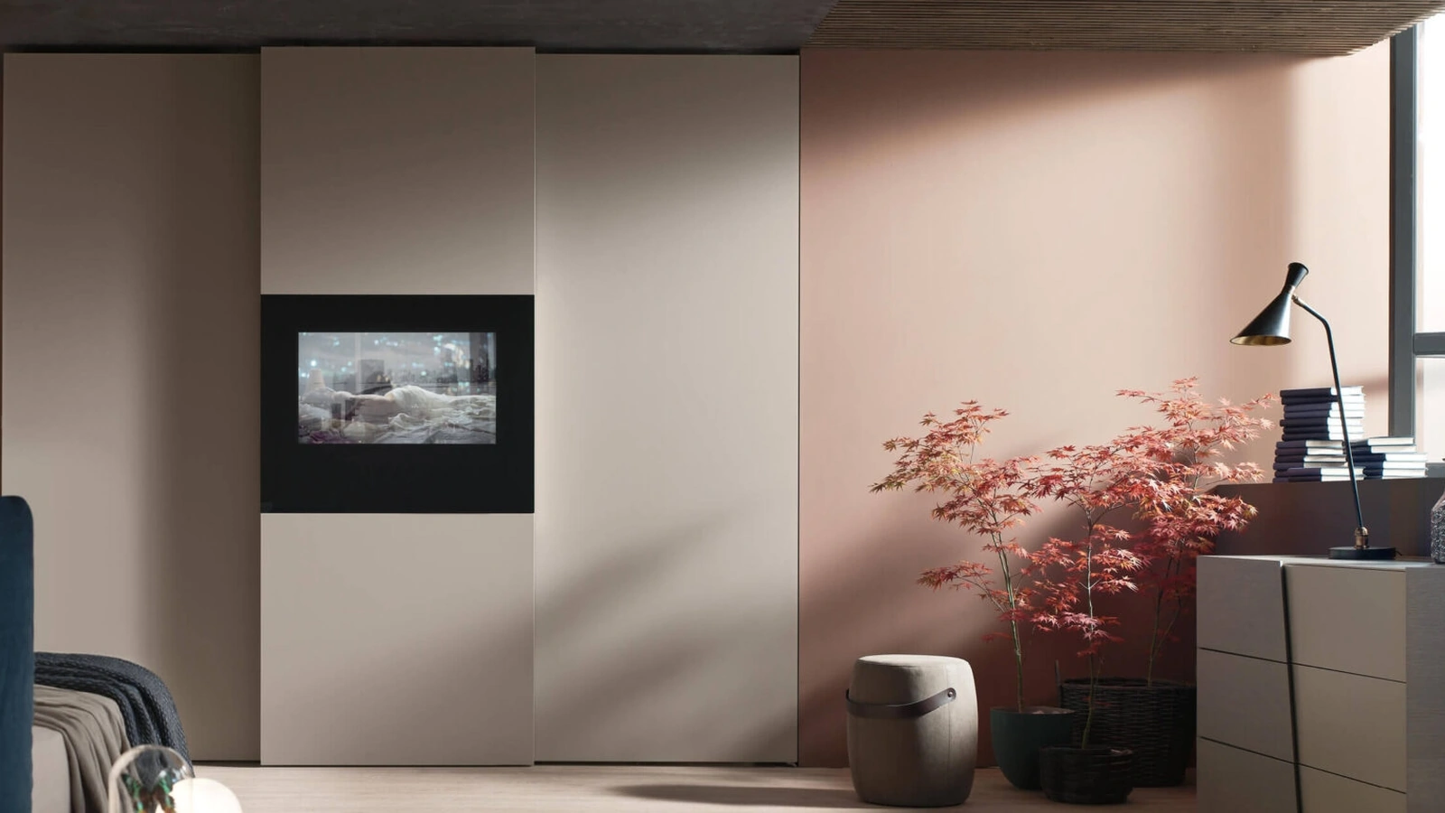 Armadio con TV Wallblog3 di Maronese