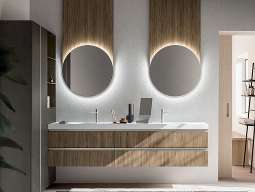 Mobile da Bagno sospeso Cartabianca 03 di Cerasa