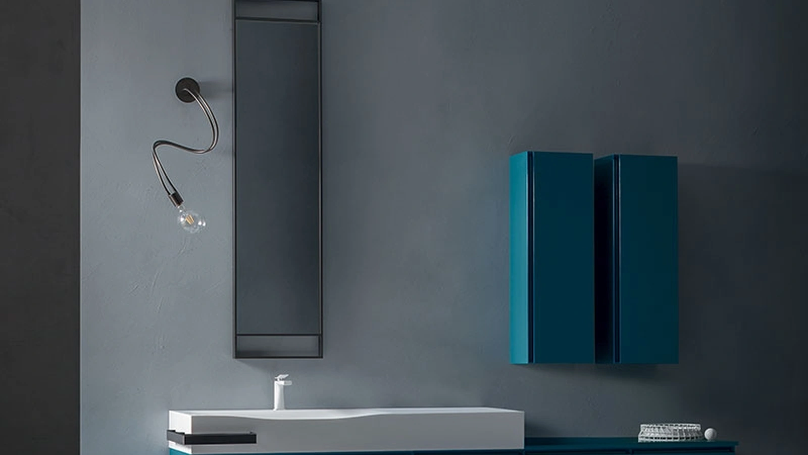 Mobile da Bagno Eden 01 laccato lucido di Cerasa