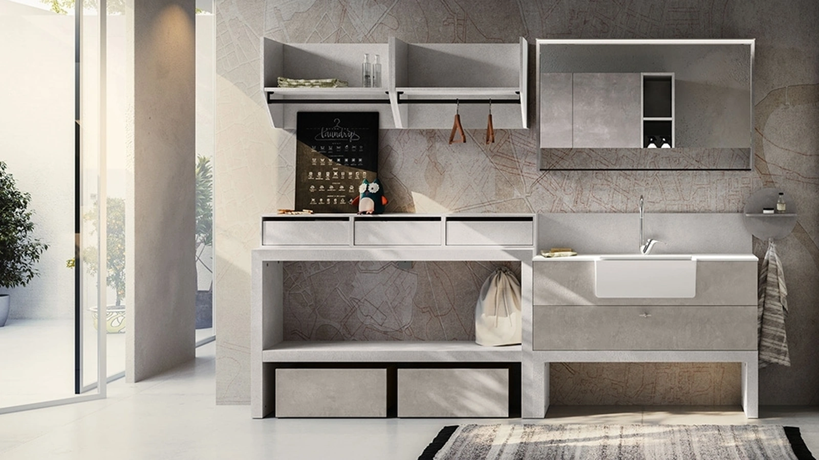 Mobile per Lavanderia Regola 01 di Cerasa