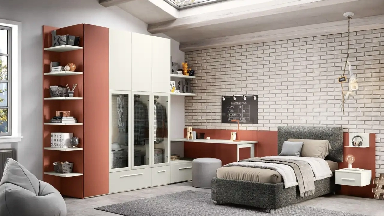 Cameretta su misura K108 di Moretti Compact Camerette