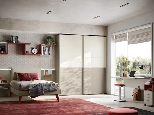 Cameretta per ragazzi Y107 di Moretti Compact Camerette