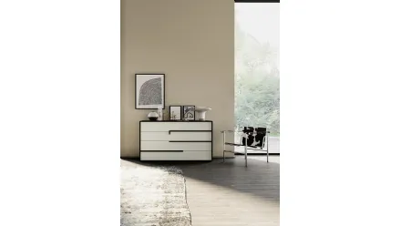 Comò York in laccato opaco di Mobilgam