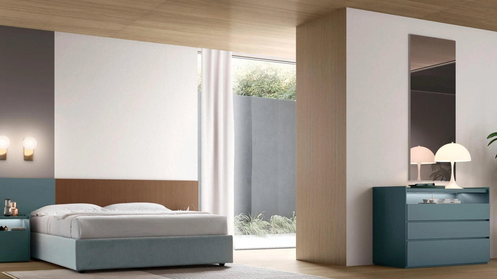 Letto matrimoniale Seta di Maronese