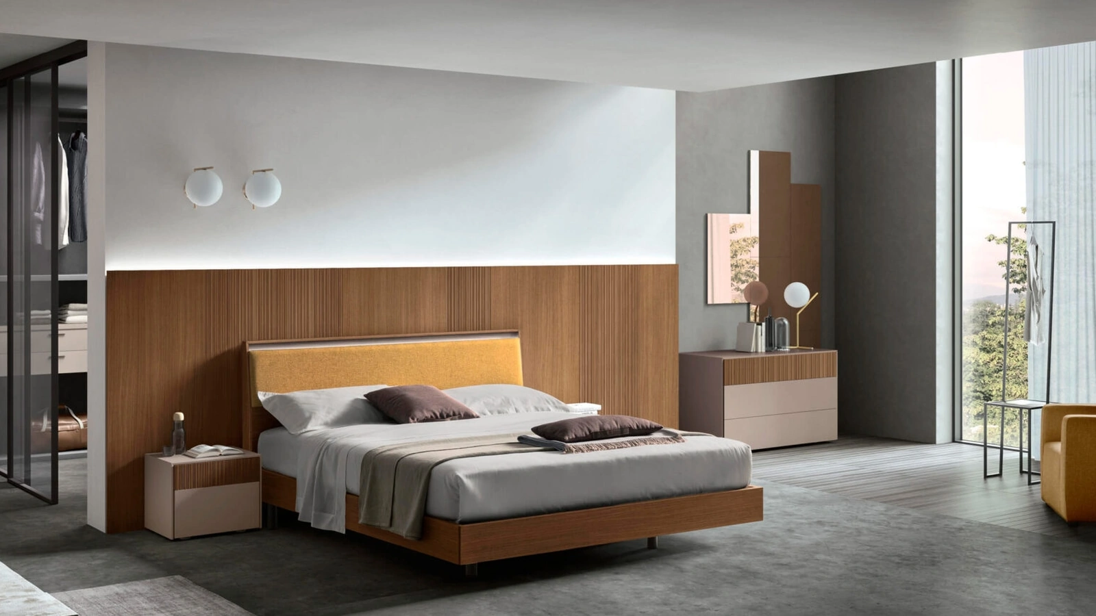 Letto matrimoniale Seta di Maronese