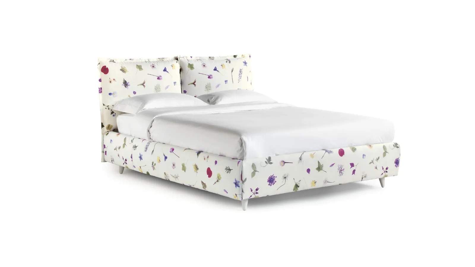 Letto in tessuto a fiori con contenitore So Wild di Noctis