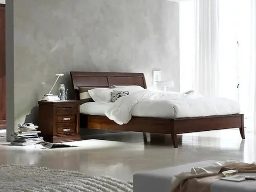 Letto in legno con testiera Virgo di Fasolin