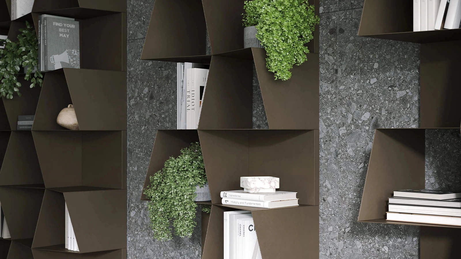 Libreria componibile Checker di Tonin Casa