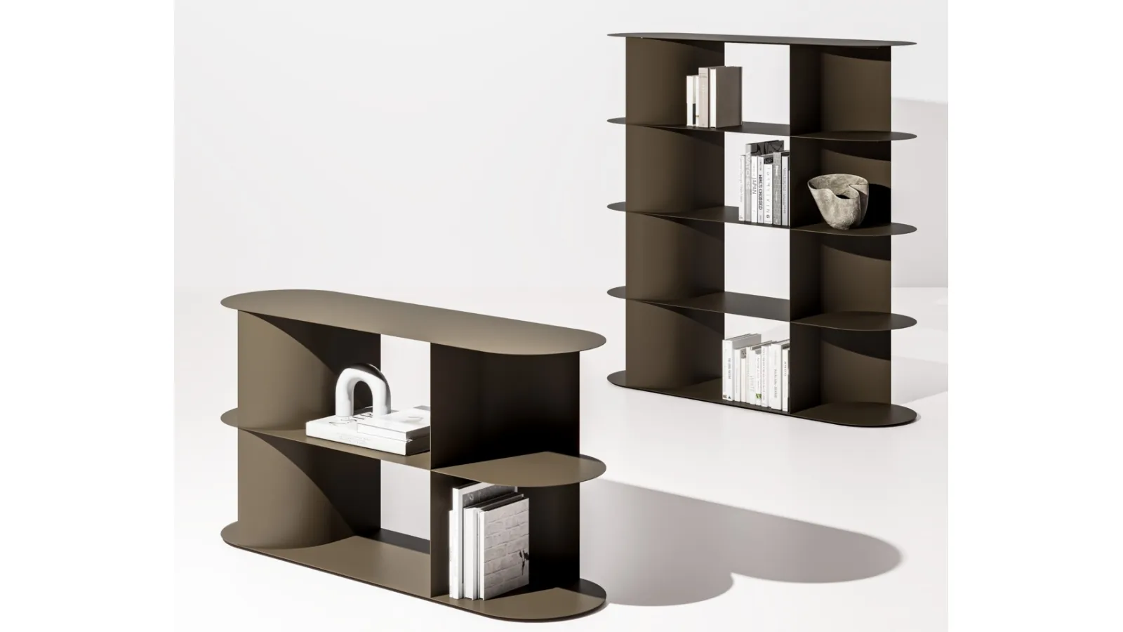 Libreria divisoria Zephir di Ronda Design