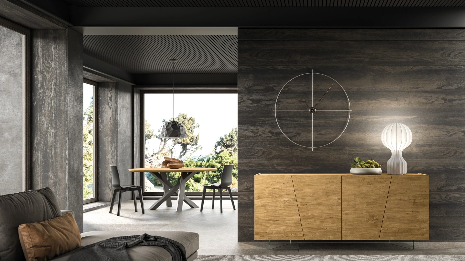 Madia in legno di Rovere Dsquare di FGF Mobili