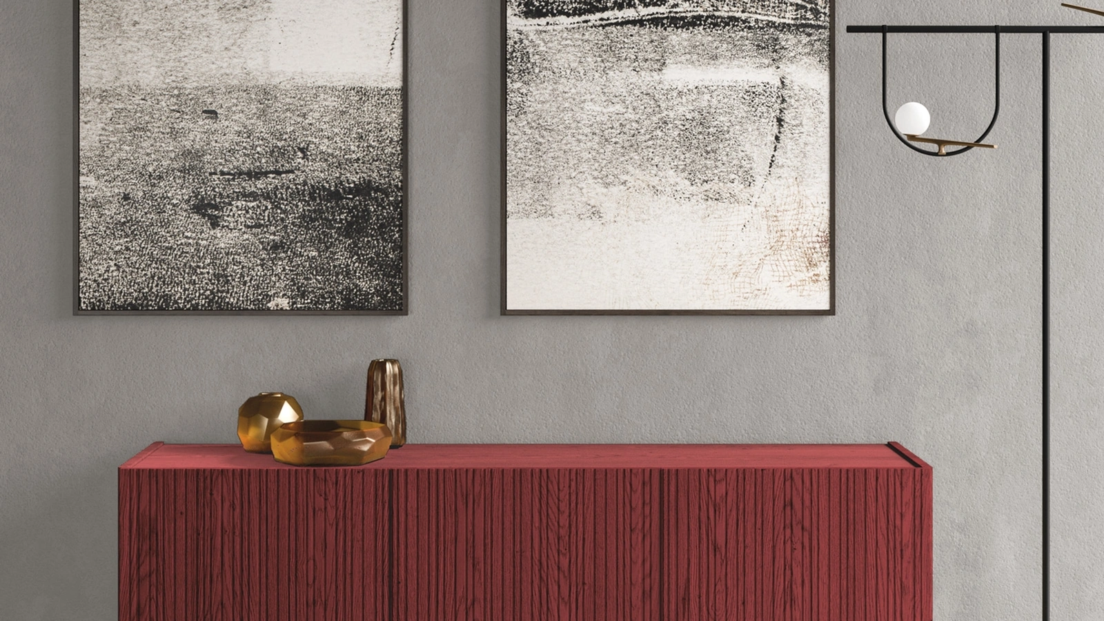 Madia Mizar in legno cannettato di FGF Mobili