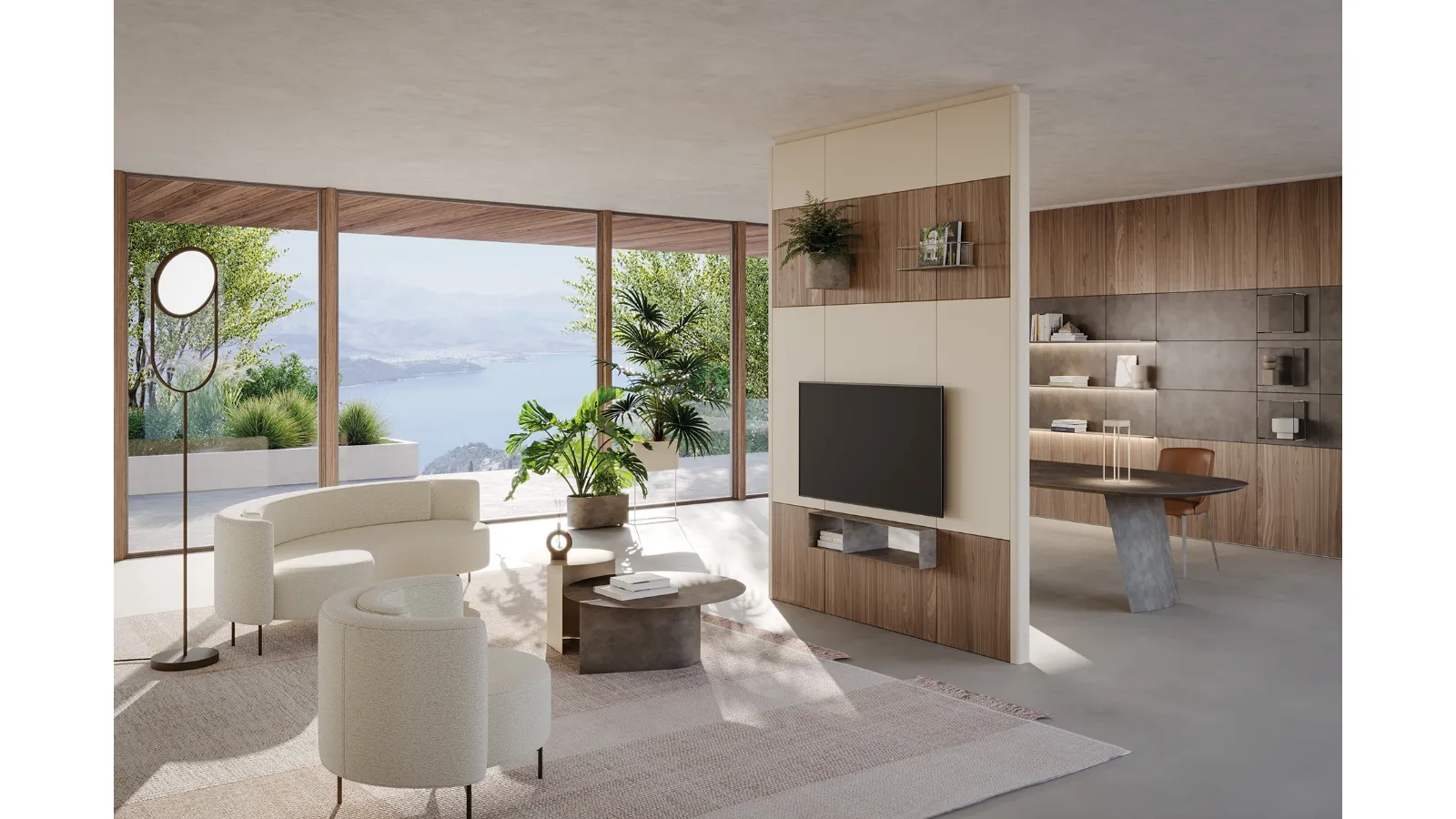Parete Attrezzata Caddy Stand App in legno e metallo di Ronda Design