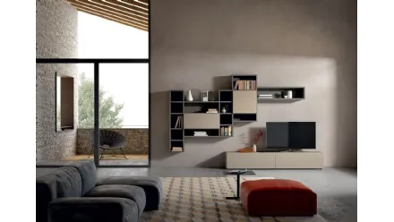 Parete Attrezzata Composizione Horizon 867 di Mobilgam