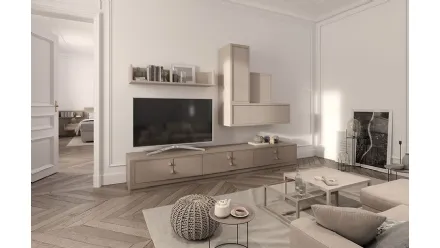 Parete Attrezzata Flor 47F15 finitura Denver e Torrone di Fasolin