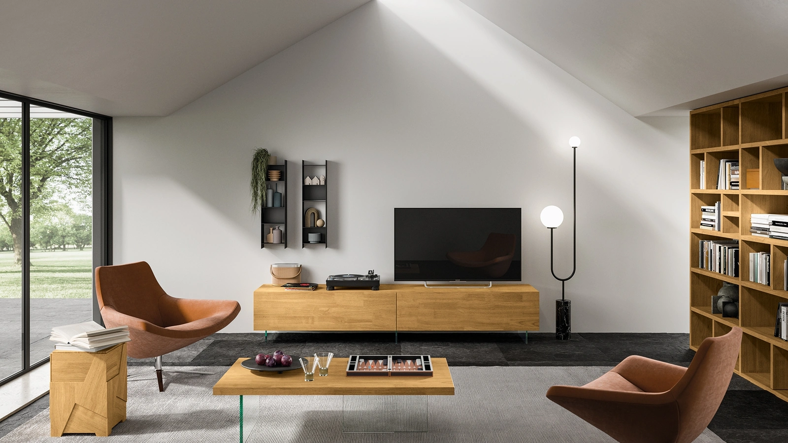 Parete Attrezzata Mixer 07 di FGF Mobili