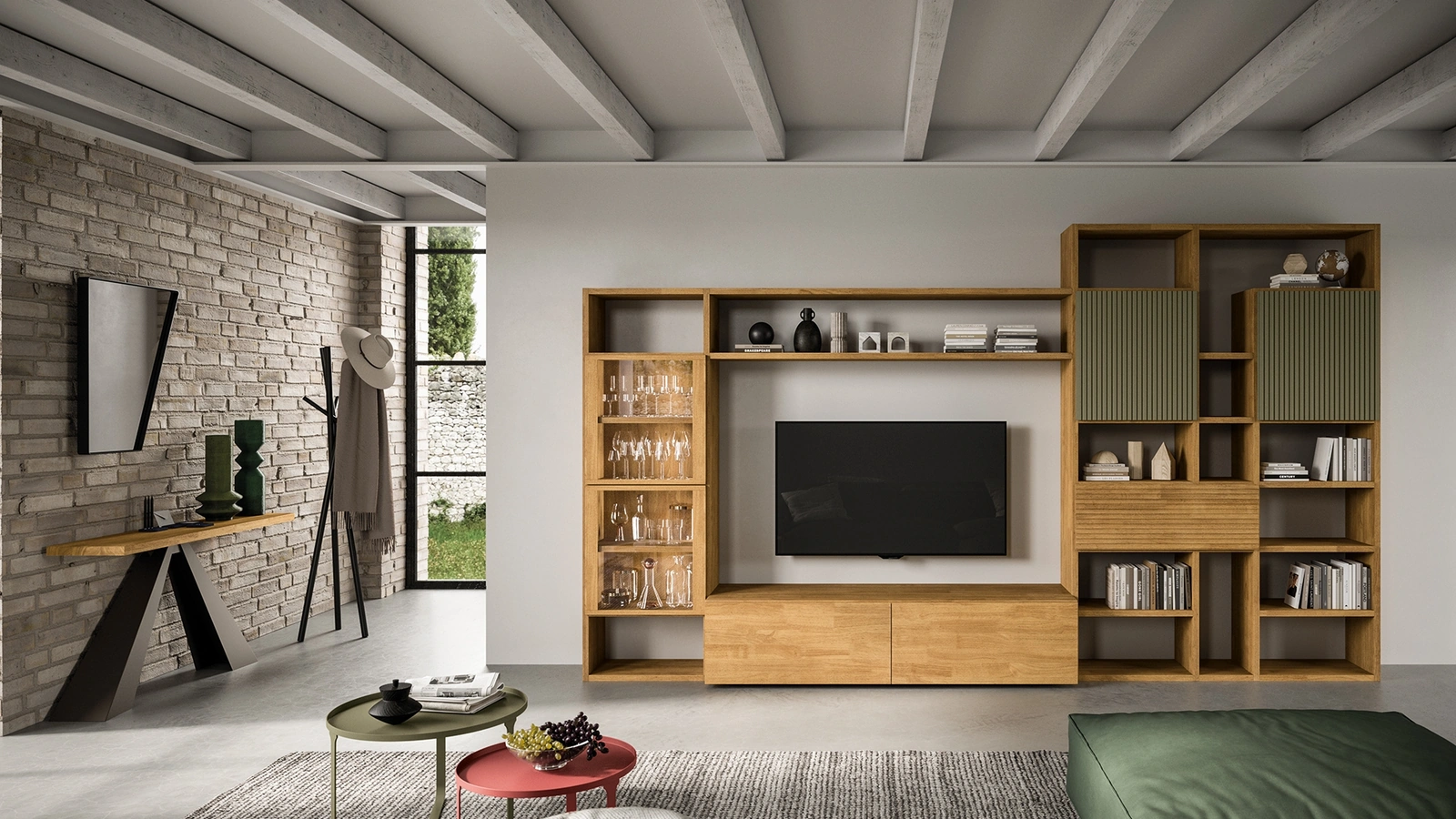 Parete Attrezzata Mixer 10 di FGF Mobili