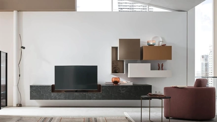 Parete Attrezzata Seta Comp SU2201 di Maronese