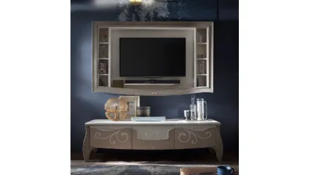 Parete Attrezzata Trésor TS3 Cipria e Gesso di Fasolin