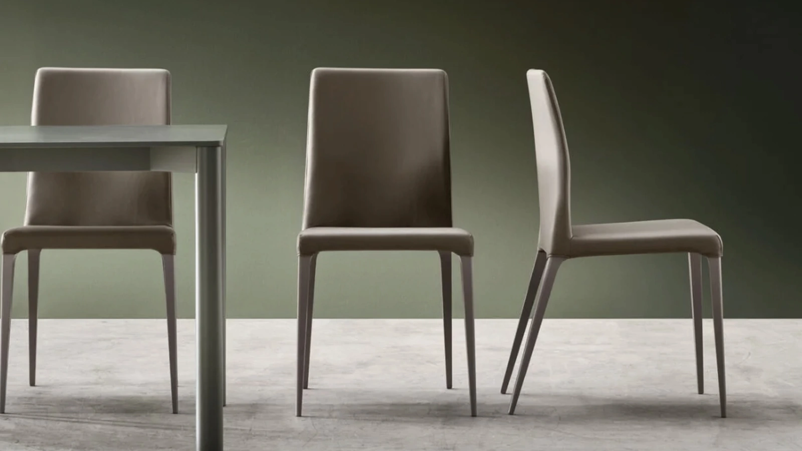 Sedia Dakota in ecopelle di Maronese