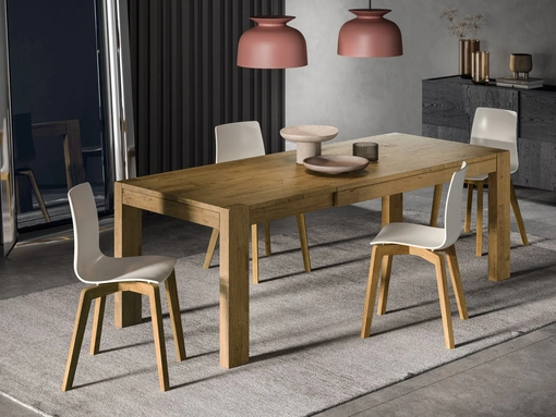 Tavolo allungabile Mood in legno di rovere finitura Oak di FGF Mobili