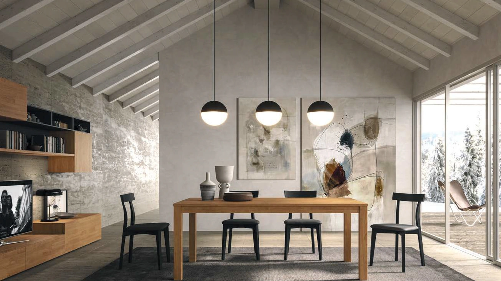 Tavolo estensibile in legno Seven di FGF Mobili