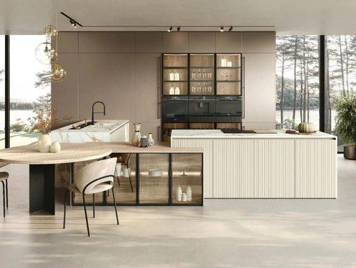 Cucina Moderna con isola Color Trend 02 di Stosa