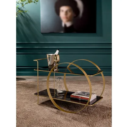 Tavolino carrello di design Venanzio di Tonin Casa