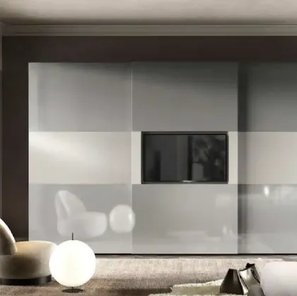 Armadio con ante scorrevoli Brunale TV S161 di Moretti Compact Giorno Notte