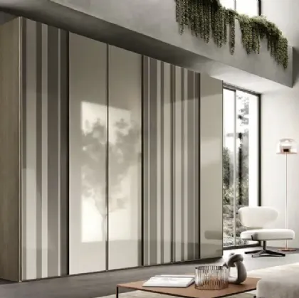 Armadio Levante e Levante Strip B375 di Moretti Compact Giorno Notte