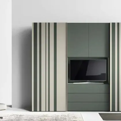 Armadio Libeccio e Levante Strip C255 di Moretti Compact Giorno Notte