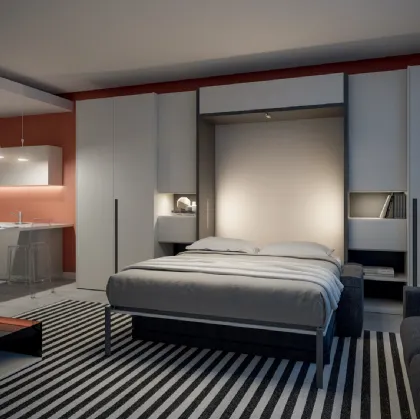Letto a scomparsa Divano On Off Comp 257 di Tumidei