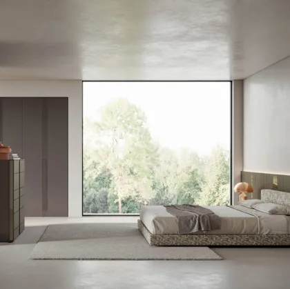 Letto in tessuto Eve di Tumidei