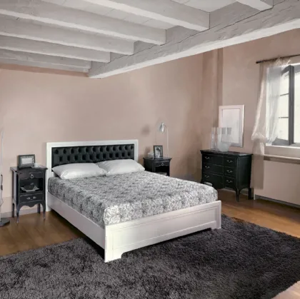 Letto in legno e pelle Desiree di Tonin Casa