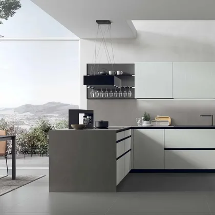 Cucina Moderna con penisola Aliant 14 di Stosa