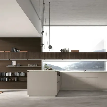 Cucina Moderna con penisola Natural 02 di Stosa