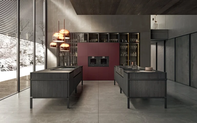 Cucina Design con doppia isola Regula di Binova